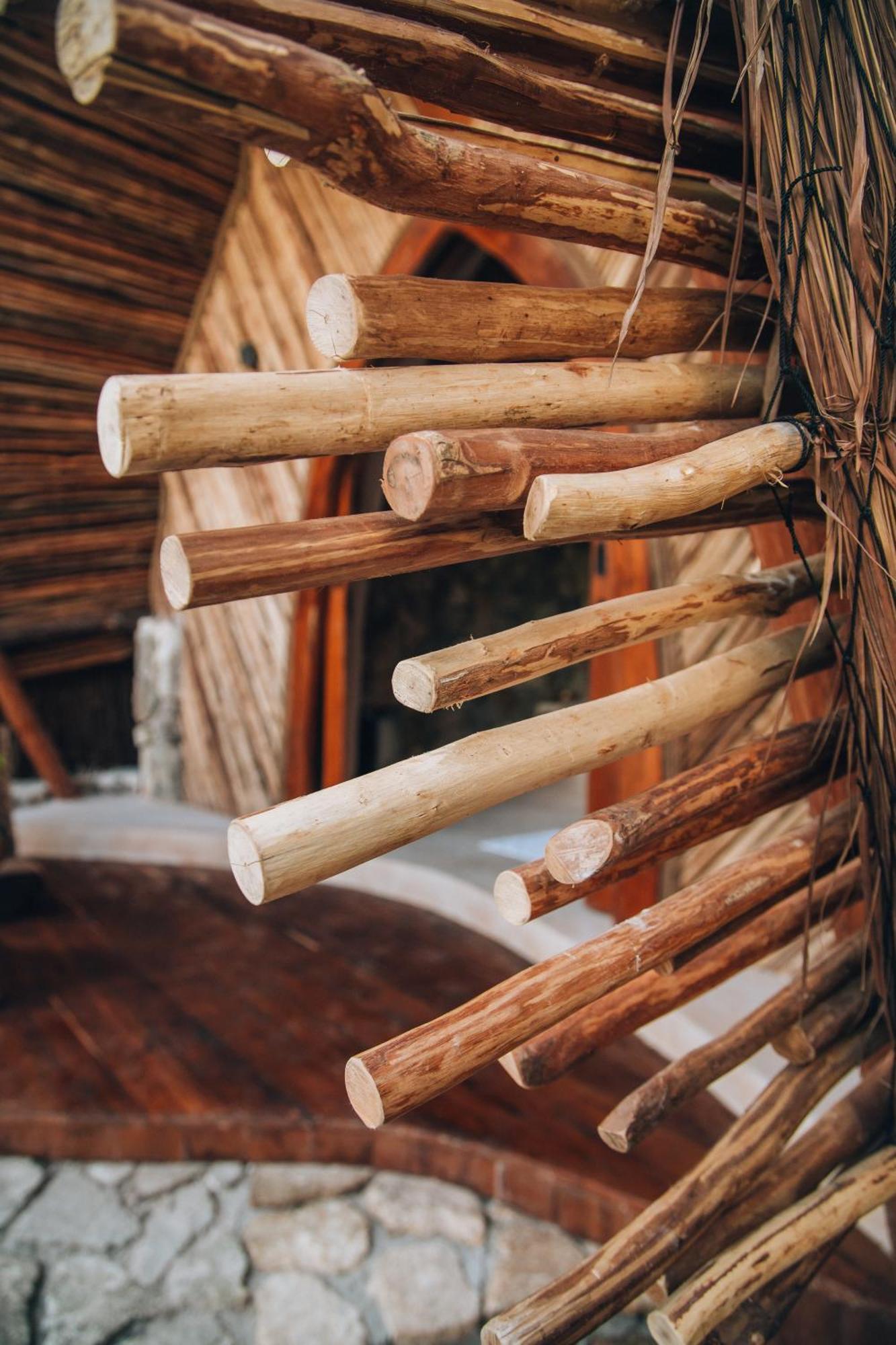 Ikal Tulum Hotel 외부 사진 Detail of the spiral staircase